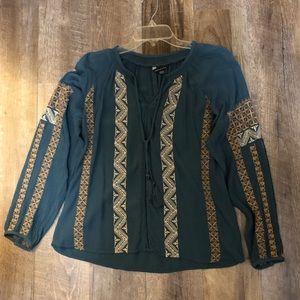 American Eagle Peasant Blouse xs NWOT
